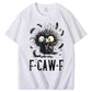 F-Caw-F Crow Raven 100% Cotton T-Shirt