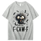 F-Caw-F Crow Raven 100% Cotton T-Shirt