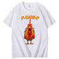 F-Caw-F Shocked Mouth Chicken Pattern100% Cotton T-Shirt