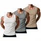 Men’s Wide Strap Ribbed Tank Top