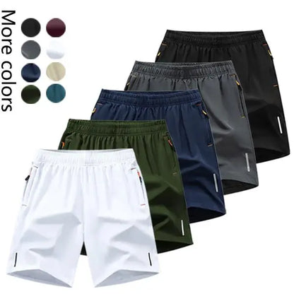 Urbntees Men's 5-Pack Quick-Dry Athletic Shorts Fashionable Versatile Outdoor Casual Shorts