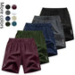 Urbntees Men's 5-Pack Quick-Dry Athletic Shorts Fashionable Versatile Outdoor Casual Shorts