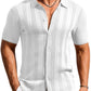 Urbntees Men's Knit Polo Shirt Short Sleeve Button Down Casual Summer Beach