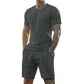 Mens Short Sets 2 Piece Outfits Fashion Summer Tracksuits Casual Set