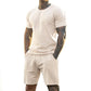 Mens Short Sets 2 Piece Outfits Fashion Summer Tracksuits Casual Set
