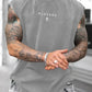 Men's Loose-Fit Sleeveless Short Graphic T-Shirt