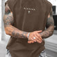 Men's Loose-Fit Sleeveless Short Graphic T-Shirt