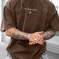 Men's Cross Letter Print Short Sleeve T-Shirt – Casual Streetwear Summer Athletic Tee