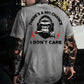 100% Cotton Men's Suitable For All Seasons There's A 99% Chance I Don't Care Monkey T-shirt