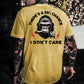 100% Cotton Men's Suitable For All Seasons There's A 99% Chance I Don't Care Monkey T-shirt