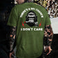 100% Cotton Men's Suitable For All Seasons There's A 99% Chance I Don't Care Monkey T-shirt
