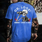 100% cotton men’s T-shirt suitable for all seasons, featuring a satirical skull design with the slogan ‘Oh look! Who cares?’, with a unique design