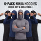 6-Piece Men's Casual Hoodie Pullovers Blue Black Light Gray Slim Fit Long Sleeve Lightweight UPF Sun Protection Soft Breathable Timeless Classic Versatile Machine Washable Comfort Multi-Occasion Wear Menswear Set Stylish Tops