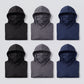 6-Piece Men's Casual Hoodie Pullovers Blue Black Light Gray Slim Fit Long Sleeve Lightweight UPF Sun Protection Soft Breathable Timeless Classic Versatile Machine Washable Comfort Multi-Occasion Wear Menswear Set Stylish Tops