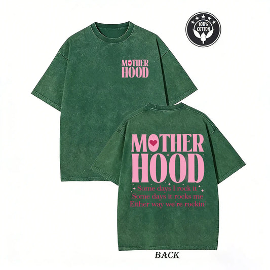Motherhood Rockin' It Vintage Washed Oversized Tee