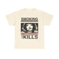 Smoking Kills Retro Manga Style Graphic T-Shirt, Cotton Tee