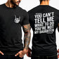 [100% Cotton] You Can't Tell Me What To Do You're Not My Daughter Men's Crew Neck Fashionable Short Sleeve Sports Comfortable And Versatile Spring/Summer Athletic Style T-Shirt