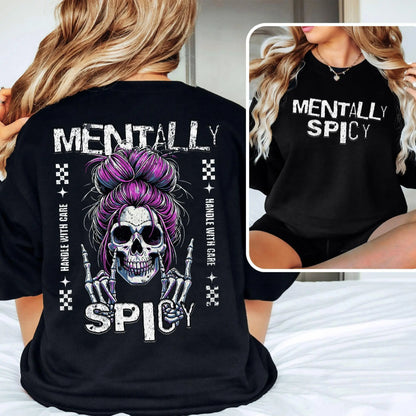 Fiery Soul" Skull — Satirical Dark Humor T-Shirt