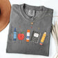 Cute School Supplies Heritage Graphic Tee, Aesthetic Back To School Spirit Shirt