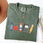 Cute School Supplies Heritage Graphic Tee, Aesthetic Back To School Spirit Shirt