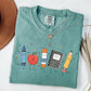 Cute School Supplies Heritage Graphic Tee, Aesthetic Back To School Spirit Shirt