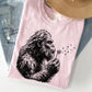 Bigfoot Dandelion T-Shirt, Vintage Sasquatch Nature Tee, Woodland Cryptid Graphic T-Shirt, Outdoor Adventure Shirt, Bigfoot Lover Gift