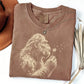 Bigfoot Dandelion T-Shirt, Vintage Sasquatch Nature Tee, Woodland Cryptid Graphic T-Shirt, Outdoor Adventure Shirt, Bigfoot Lover Gift