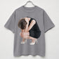 Girl in Anguish Tee - Unisex Graphic T-Shirt in  Cotton