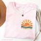 Vintage Sea Retro Ocean Sun Shirt, Coastal Summer Tee, Beach Vacation Graphic T-Shirt