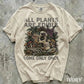 All Plants Are Edible T-shirt, Funny Foraging Skull T-shirt