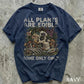 All Plants Are Edible T-shirt, Funny Foraging Skull T-shirt