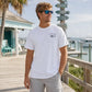 Salt Life Livin Salty Shark Fishing T Shirt , Breathable Offshore Angler Tee, Ocean Lifestyle Top