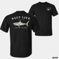 Salt Life Livin Salty Shark Fishing T Shirt , Breathable Offshore Angler Tee, Ocean Lifestyle Top