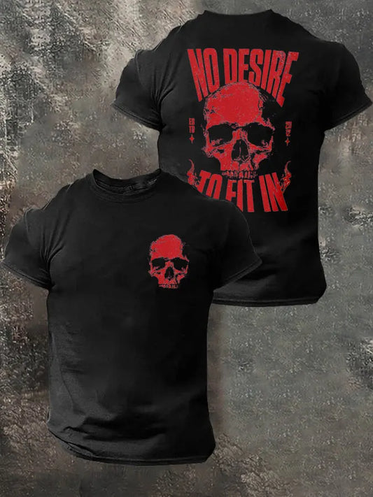 No Desire To Fit In Pattern 100% Cotton T-Shirt