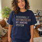 Personally Victimized By My Immune System Shirt Women Funny Autoimmune Graphic Tee