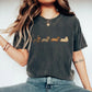 Vintage Art Style Dachshund T-Shirt, Halloween Costume Tee, Gift for Weenie Dog Owners Unisex Garment-Dyed Doxie Halloween