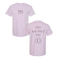 Stay Another Day Soft Cotton Casual T-Shirt, Breathable Short-Sleeve Pastel Graphic Tee for Mental Health Awareness