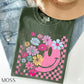 Retro Smiley Face Floral T Shirt, Inspirational Tshirt, Self Worth Motivational T-shirt, Self Love Gift