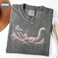 Funny Bigfoot Loch Ness Monster T-Shirt, Cryptid Waterskiing Tee