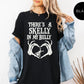 There’s a Skelly in My Belly Halloween Pregnancy T-Shirt