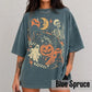 Retro Halloween Shirt, Y2K Tee, Vintage Black Cat Ghost Skeleton T-Shirt, Spooky Cute Pumpkin Witch Graphic Tee