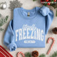 Literally Freezing Sweatshirt, Funny Winter Crewneck, Always Cold Graphic Pullover, Cozy Cold Weather Sweatshirt