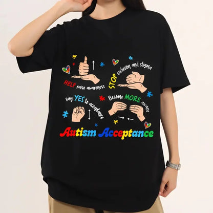 Autism Acceptance T Shirt For Sped Teachers Neurodiversity Support Apparel For April Awareness Month