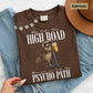 Why Take the High Road When You Can Take the Psycho Path T-Shirt, Funny Raccoon Shirt, Sarcastic Humor Tee, Iced Coffee Raccoon, Trash Panda Tee
