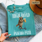 Why Take the High Road When You Can Take the Psycho Path T-Shirt, Funny Raccoon Shirt, Sarcastic Humor Tee, Iced Coffee Raccoon, Trash Panda Tee