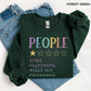 Review People Sweatshirt, Funny Sassy Quote Graphic Crewneck, Trendy Gift for Women, For Woman