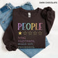 Review People Sweatshirt, Funny Sassy Quote Graphic Crewneck, Trendy Gift for Women, For Woman