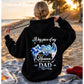 Women A Big Piece Of My Heart Lives In Heaven Mom Memorial Back Print Hoodie, Pink Angel Wing Heart Graphic Hooded Sweatshirt, Fall Remembrance Gift Hoodie