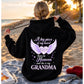 Women A Big Piece Of My Heart Lives In Heaven Mom Memorial Back Print Hoodie, Pink Angel Wing Heart Graphic Hooded Sweatshirt, Fall Remembrance Gift Hoodie