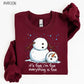 Funny Christmas Sweatshirt, Meltdown Snowman Christmas, Trendy Design, Winter Holiday Sweatshirt, Cozy Xmas Gift Sweatshirt Pullover Crewneck Tops